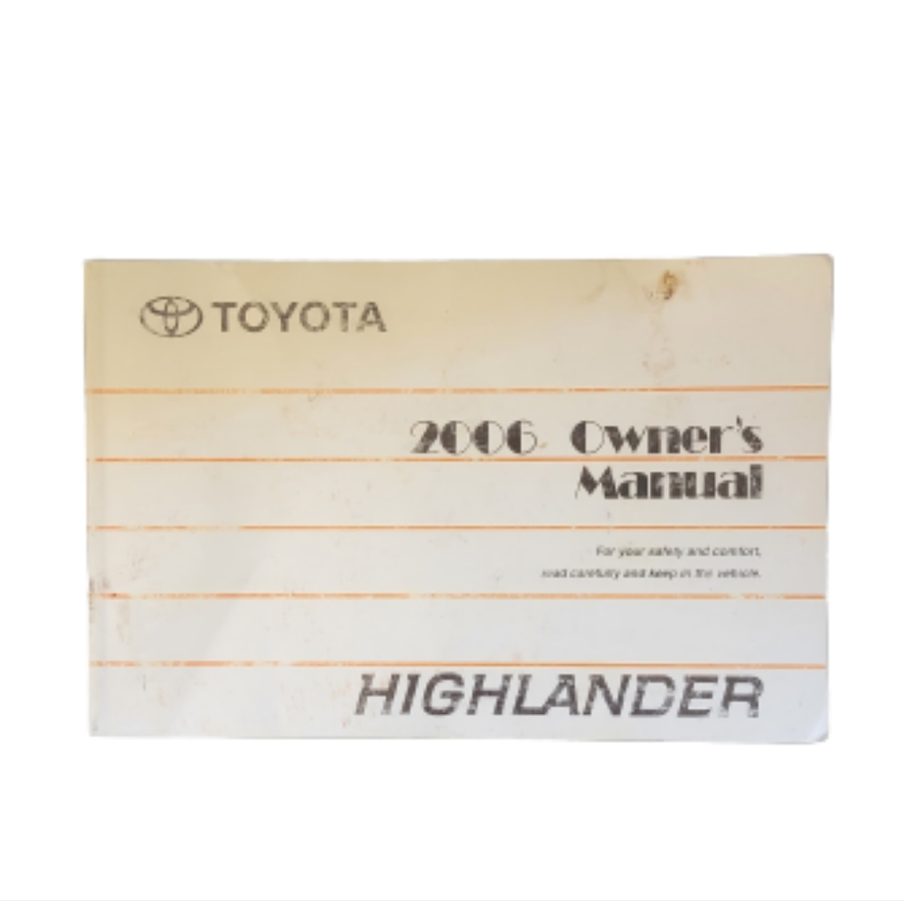 2006 Toyota Highlander Owner's Manual